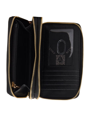 Anne Klein Double Zip Around Wallet with Charms