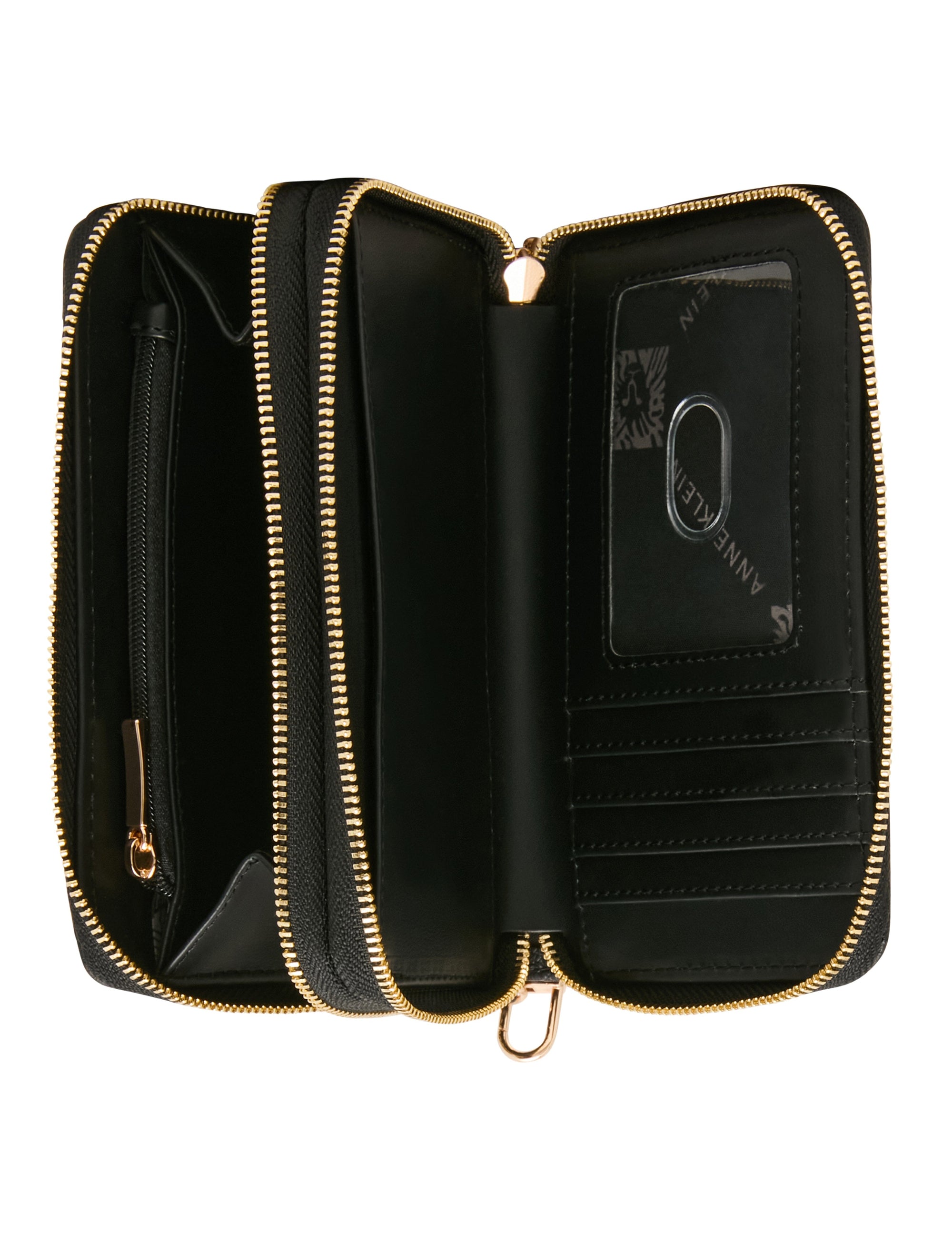 Anne Klein Embossed Double Zip Around Wallet