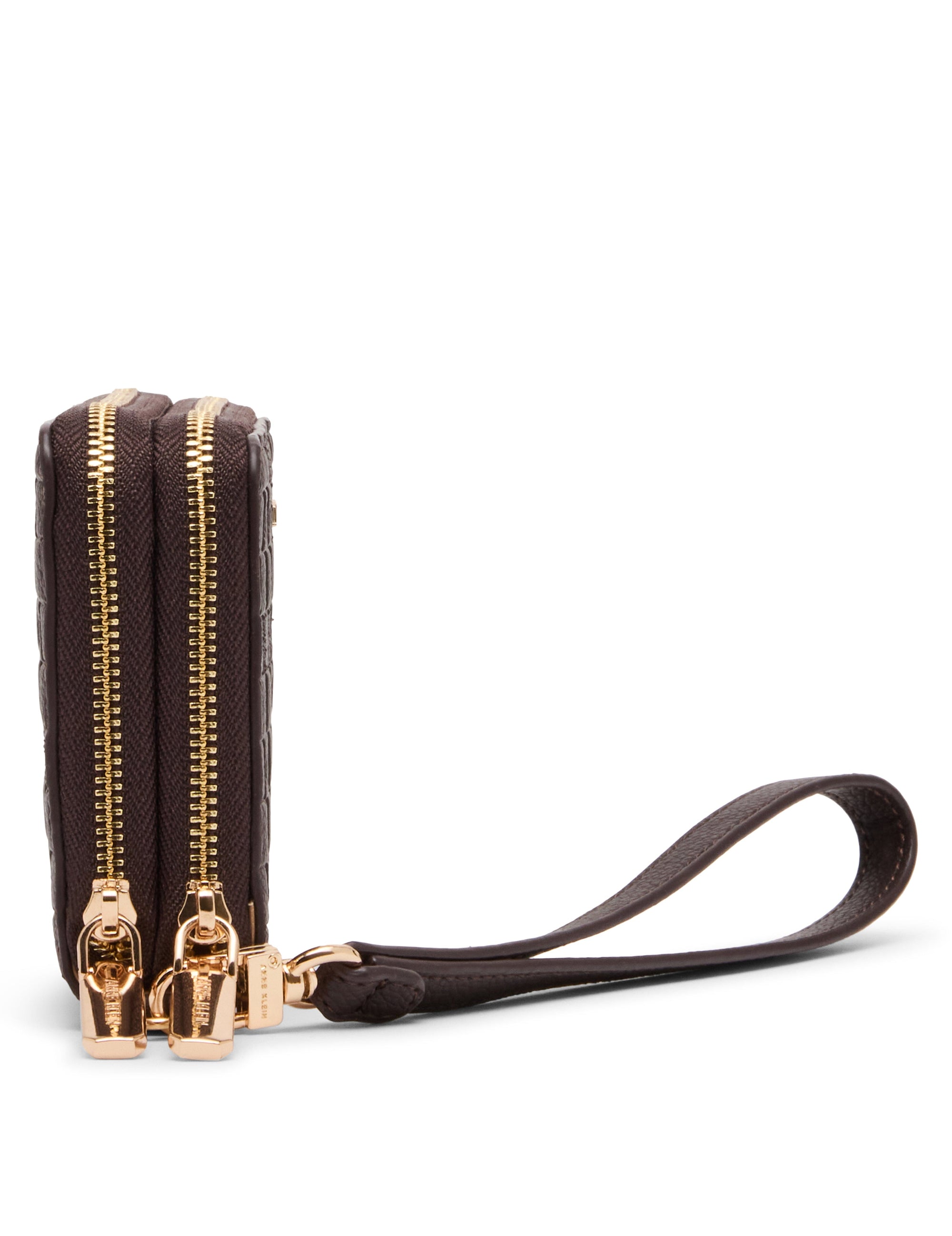 Anne Klein Embossed Double Zip Around Wallet