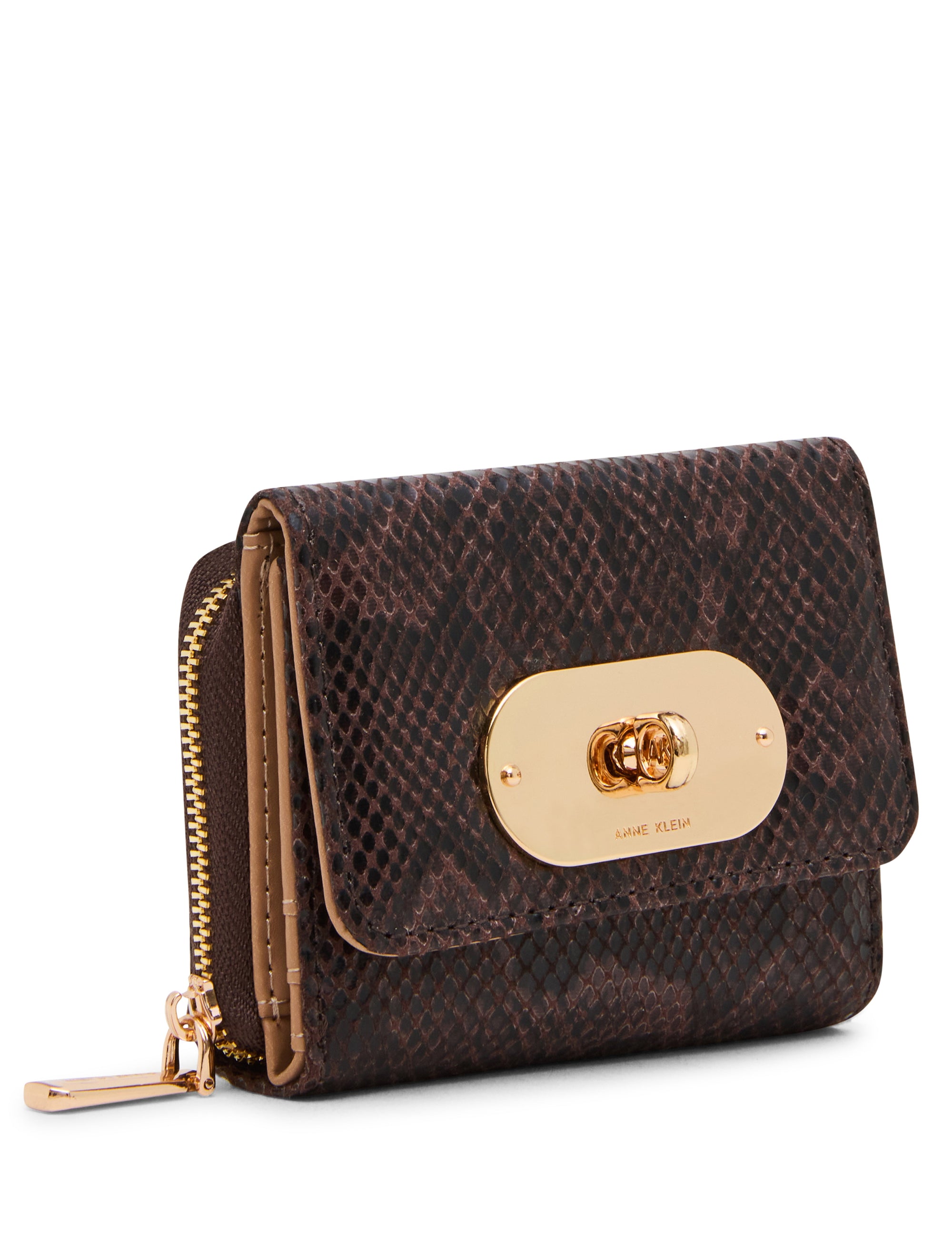 Trifold Turnlock Wallet