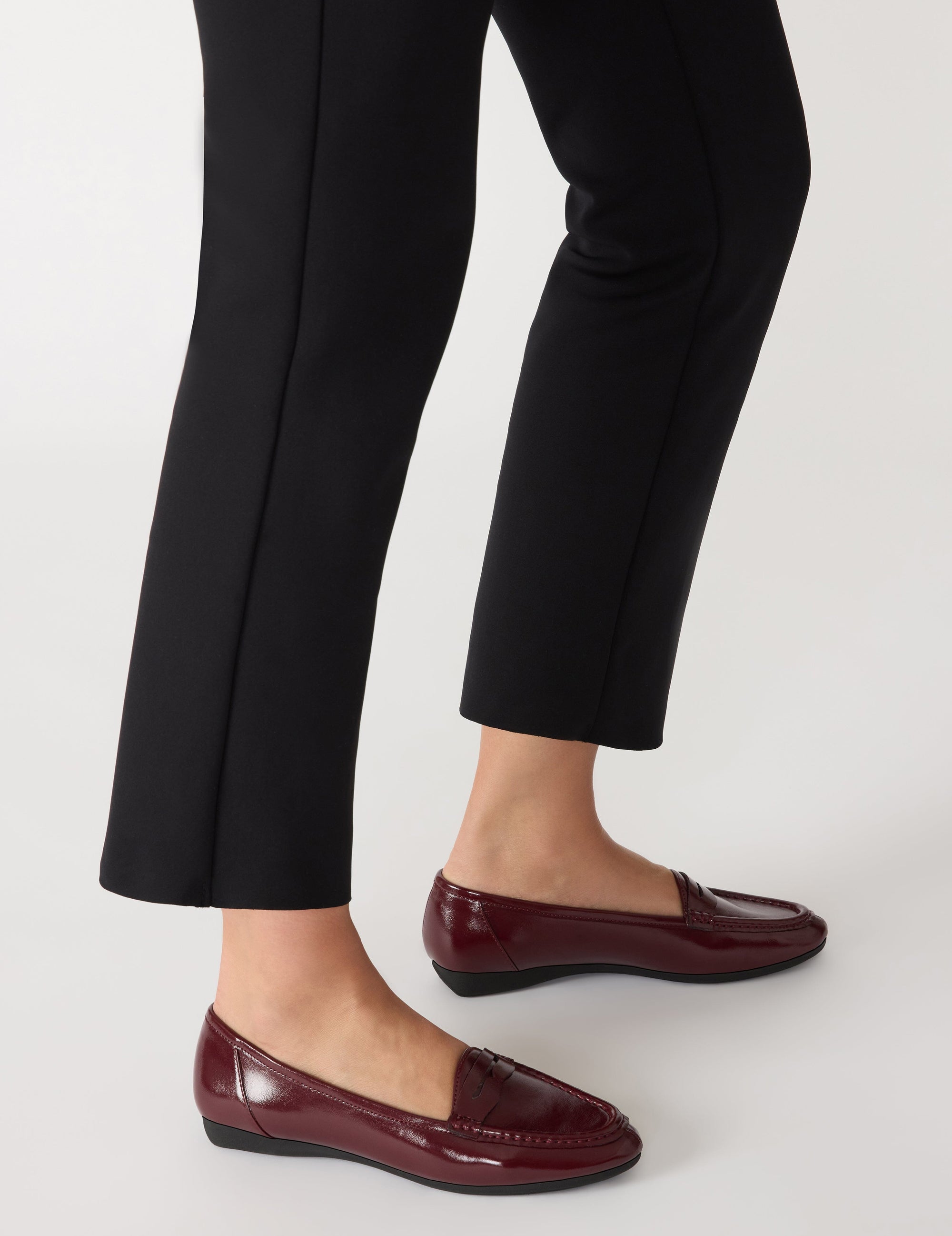 Anne Klein Bordeaux Crinkle Carson Slip-On Loafer