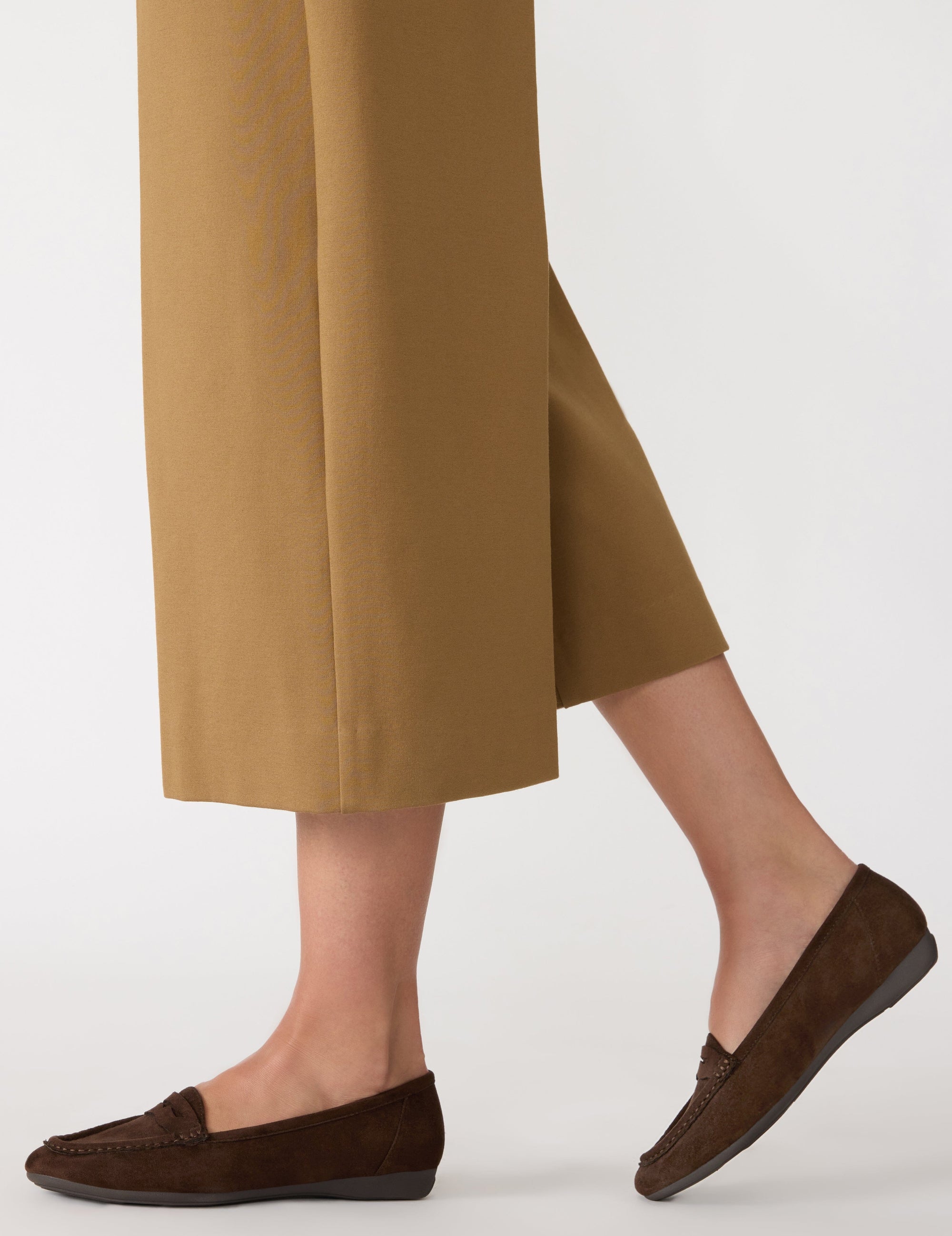 Anne Klein Chocolate Brown Micro Carson Slip-On Loafer