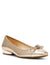 Anne Klein Light Gold Cassidy Ballet Flat