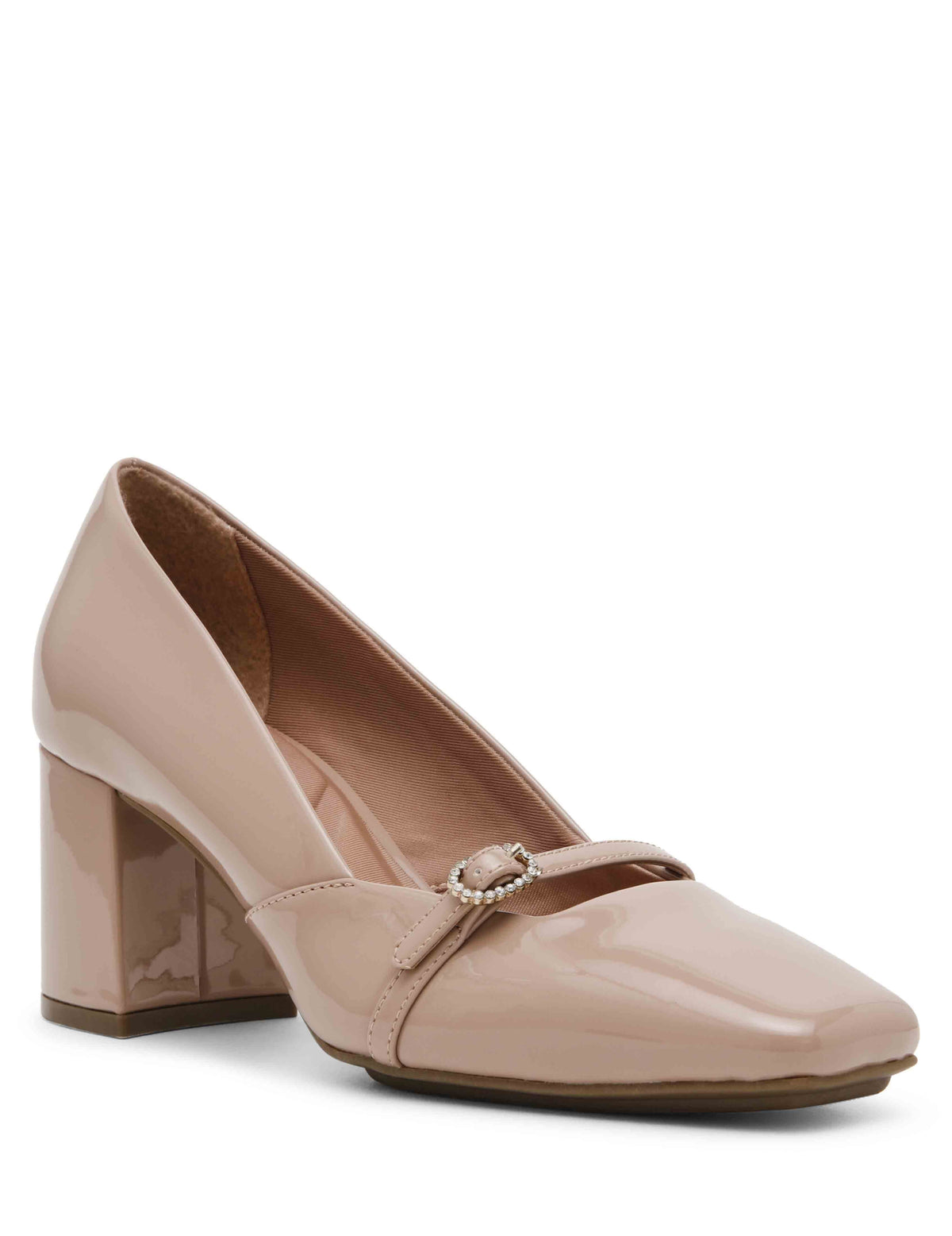 Anne Klein Natural Patent Lexington Tailored Pump