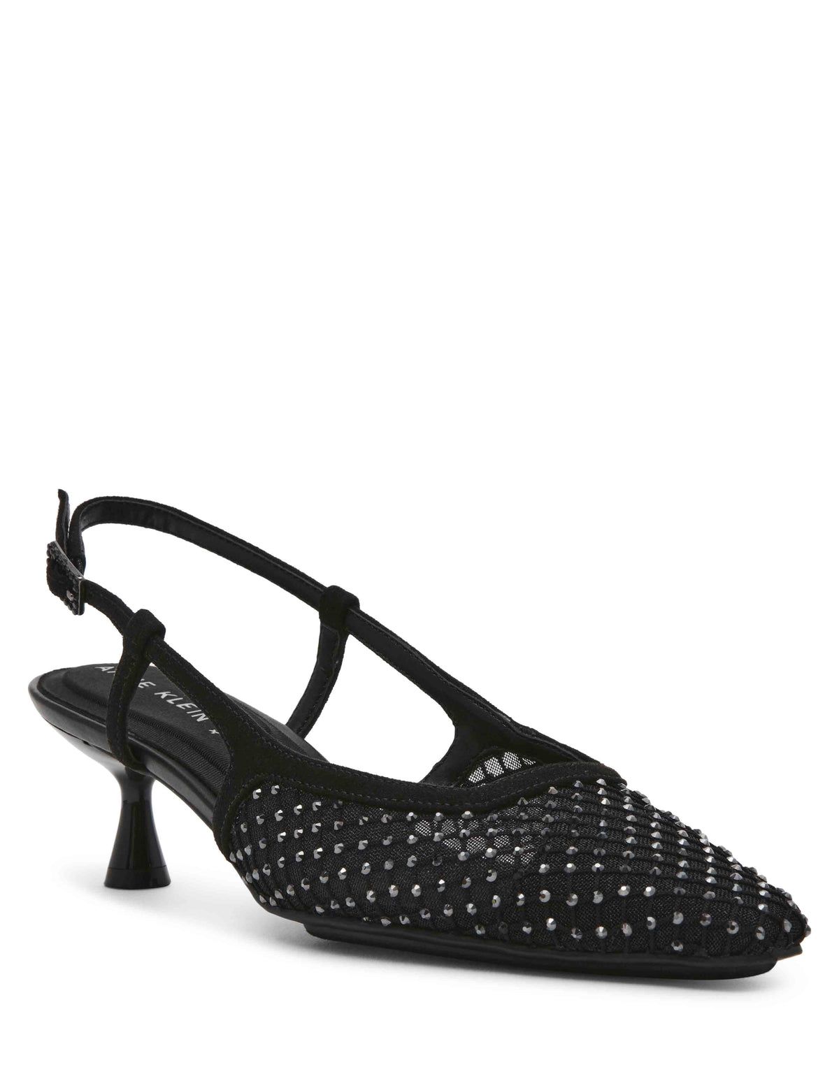 Anne Klein Black Crystal Thia Pump