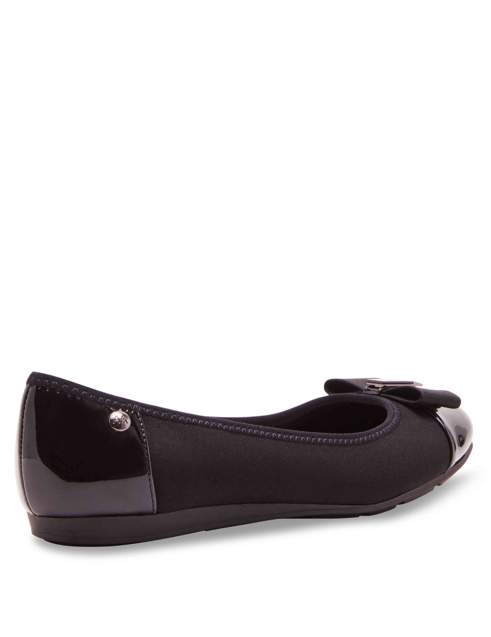 Anne klein flat black shoes on sale