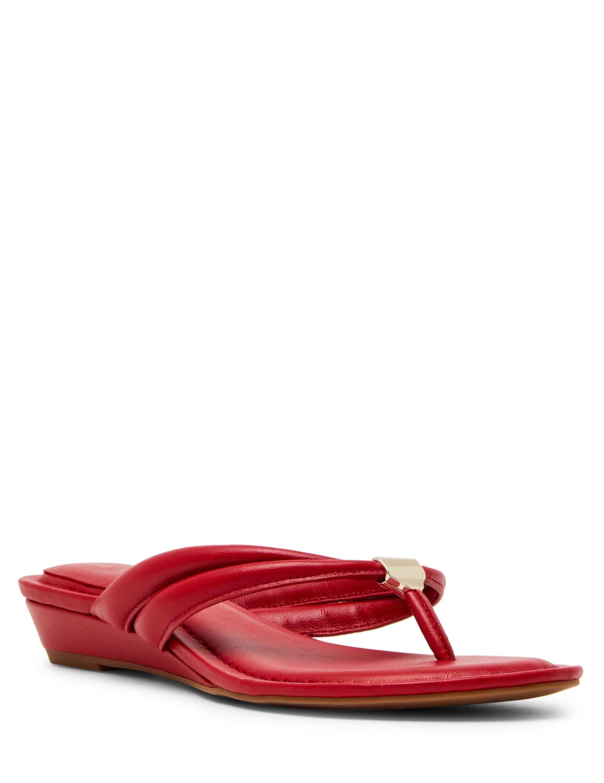 Anne Klein Red Open Toe Bari Sandal