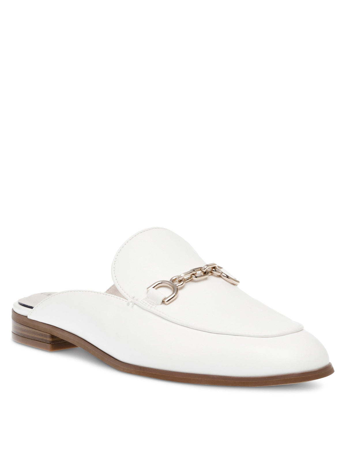 Anne Klein White Brantley Loafer Mule