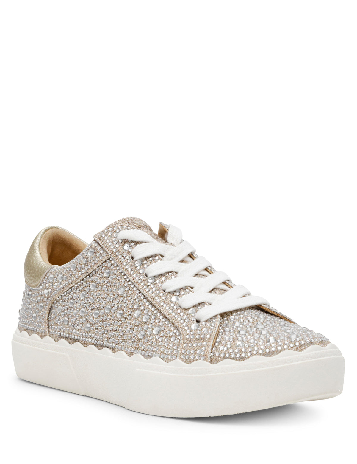 Anne Klein Metallic Carrie Crystal Sneaker