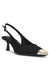 Anne Klein Black/Gold Chai Sling Back Pump