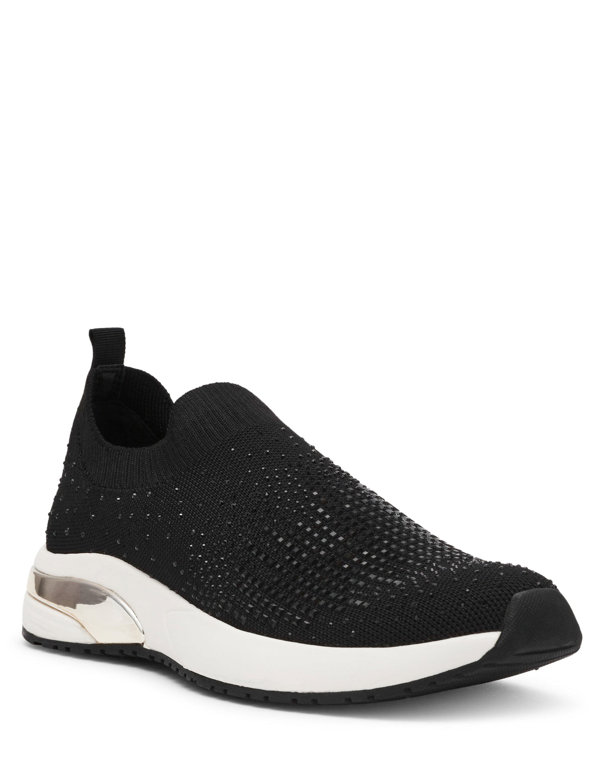 Anne Klein Blck Crystal Compete Sneaker