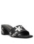 Anne Klein Black Multi Dolls Dress Sandal