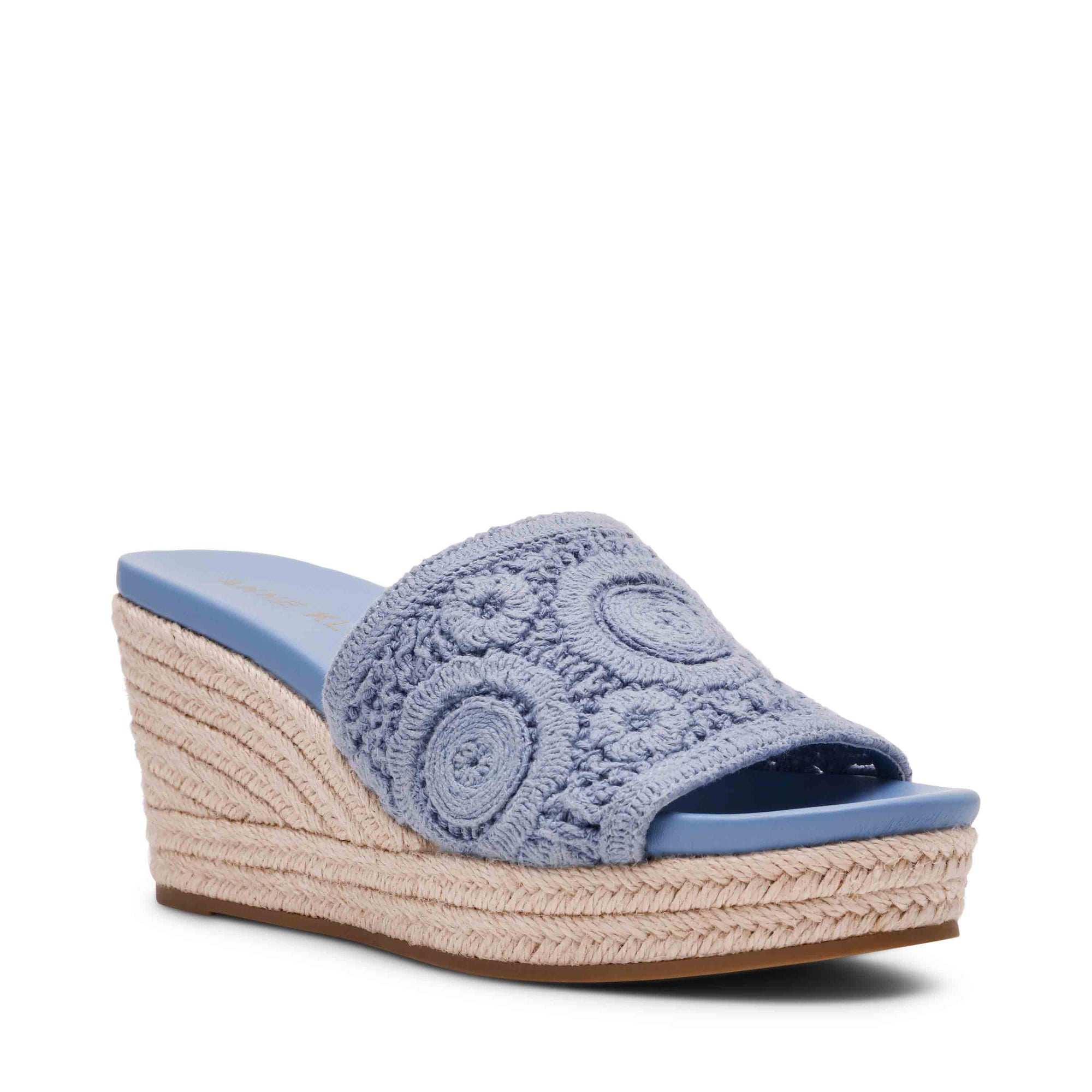 Anne Klein Blue Crochet Effy Espadrille