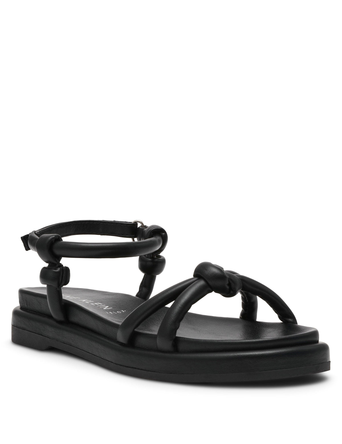 Anne Klein Black Elisabeth Sandal