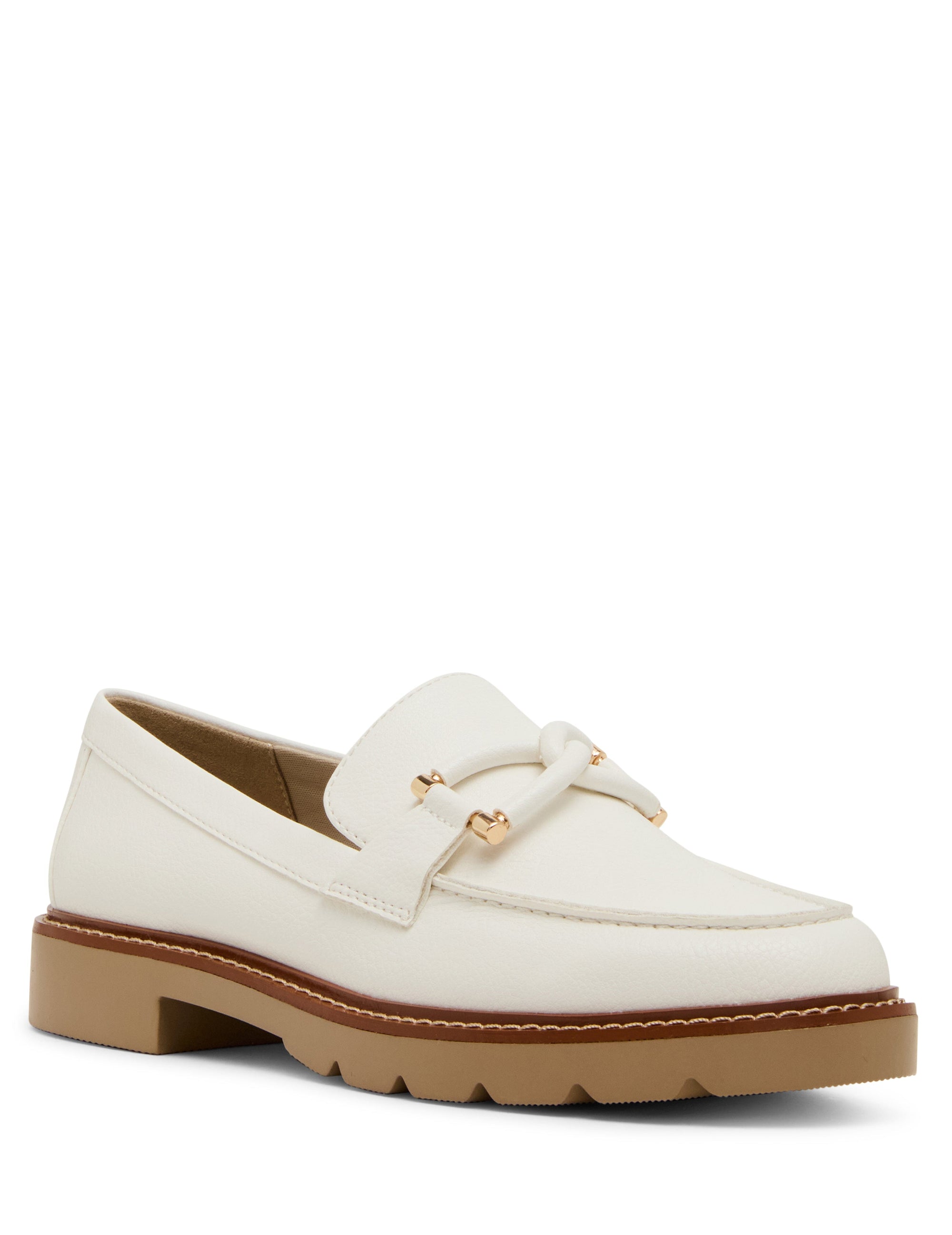 Anne Klein White Ellison Loafer