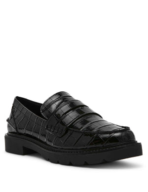 Anne Klein Black Croc Eryn Loafer