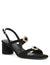 Anne Klein Black Suede Felipa Dress Sandal