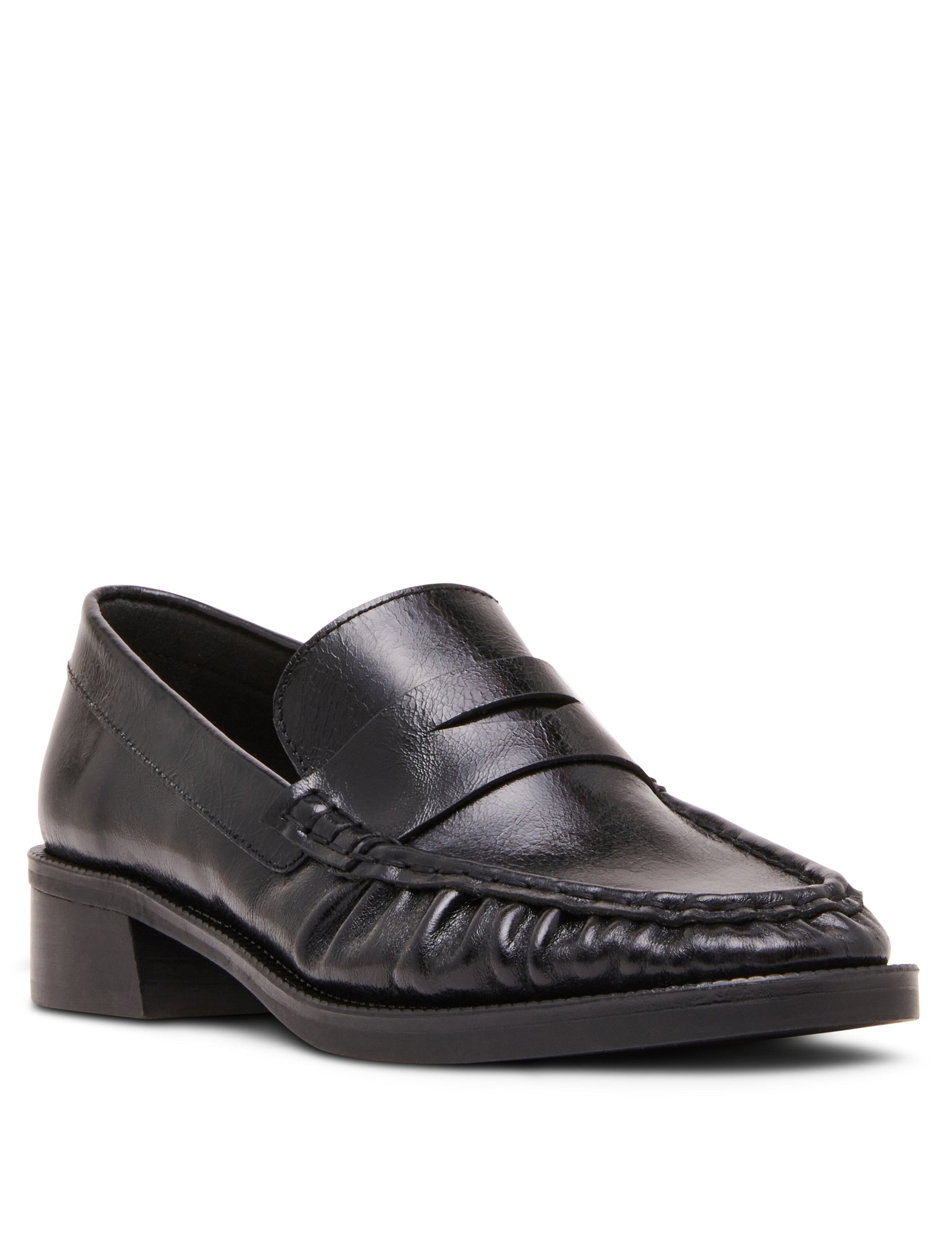 Anne Klein Women's Fletcher Slip-On Loafers - Black Leather