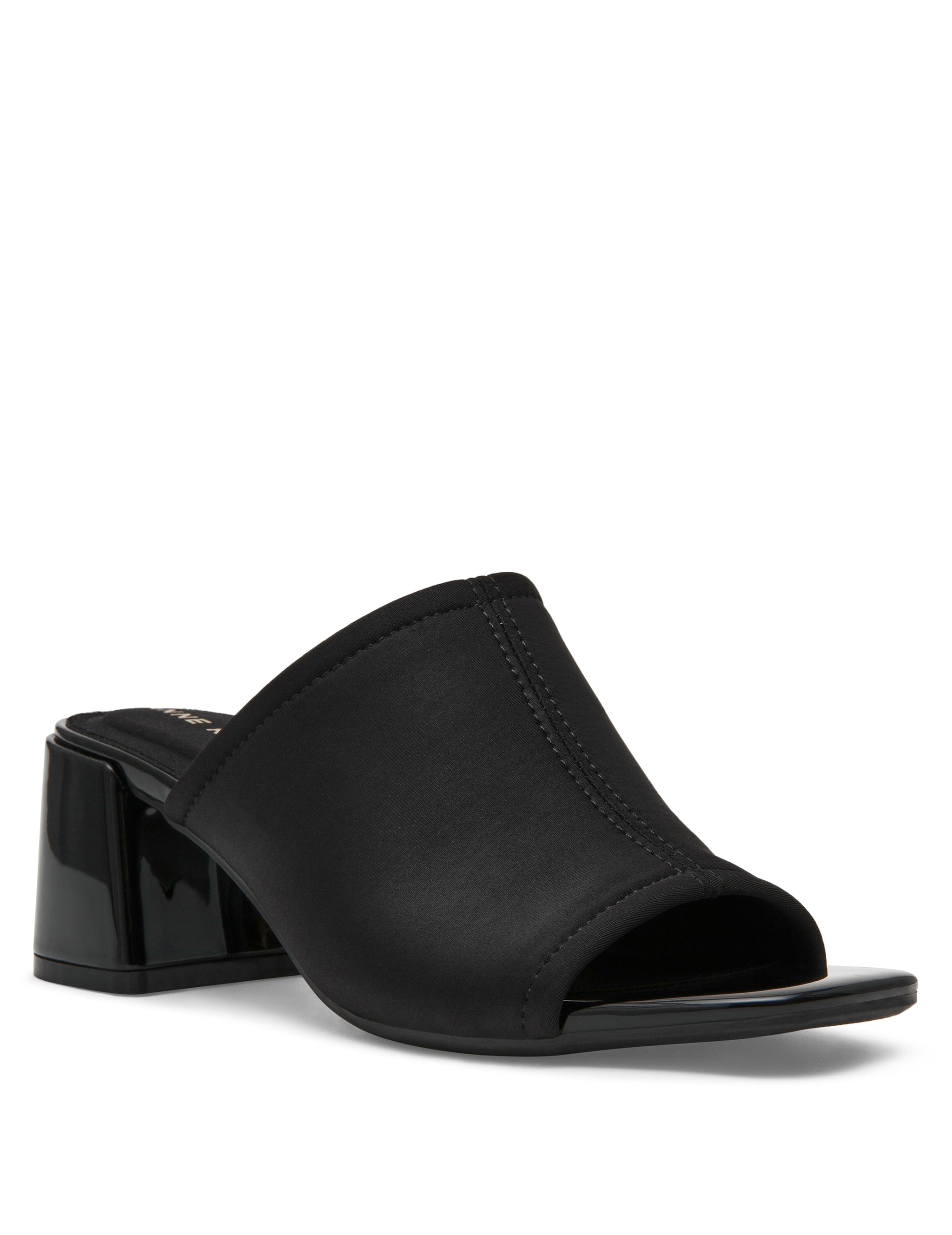 Anne Klein Flutter Sandal | Women's | Black Stretch | Size 9