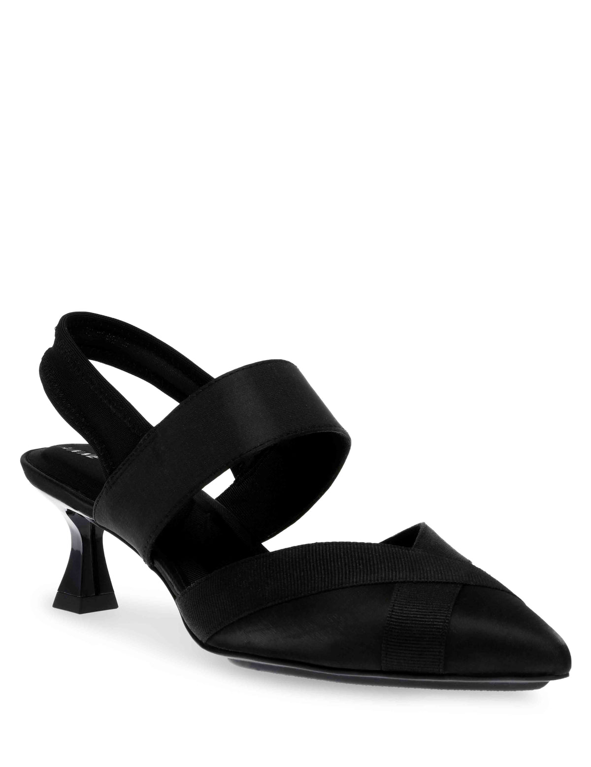 Anne Klein Black Fb Islander Kitten Heel