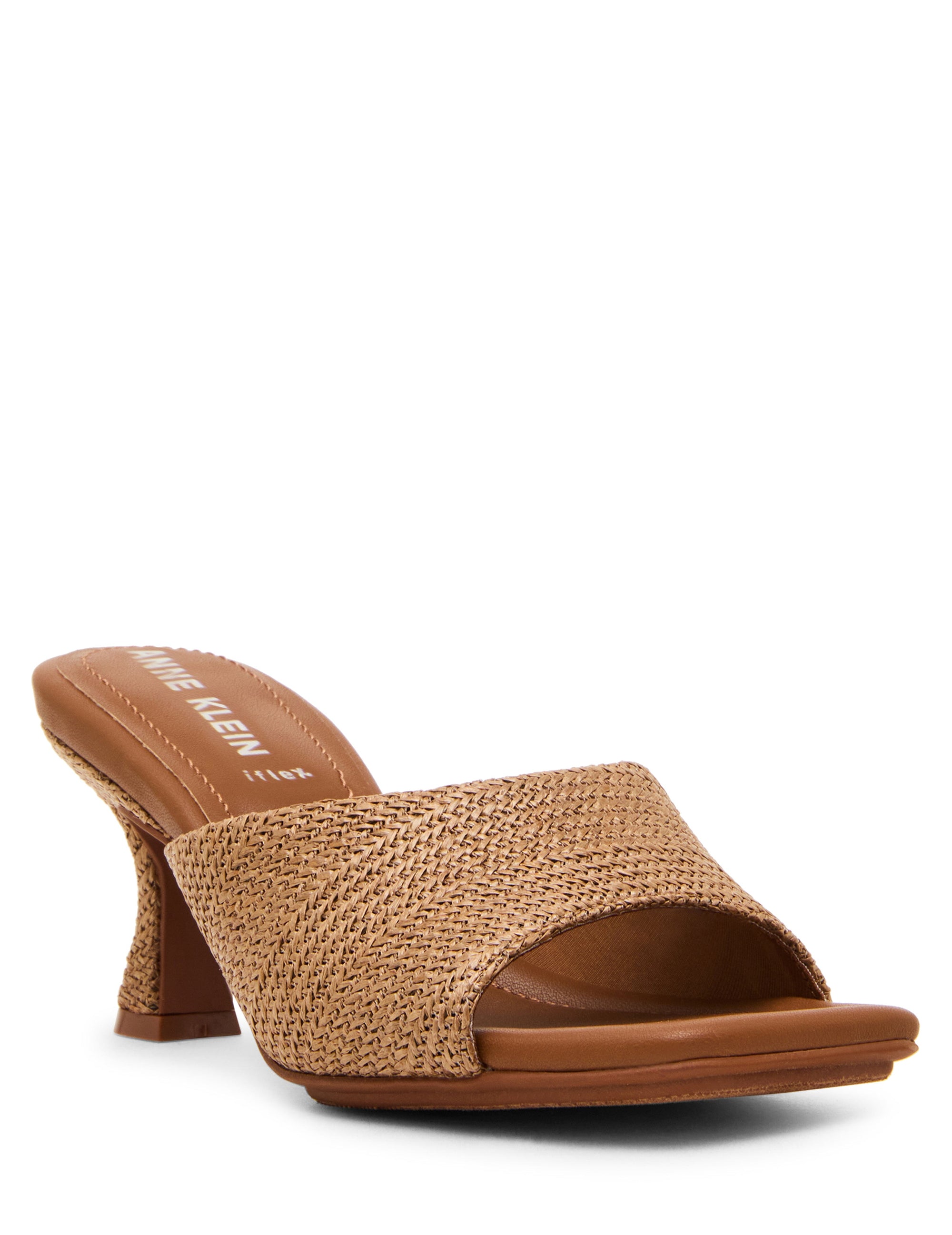 Anne Klein Brown Raffia Jerilyn Dress Sandal
