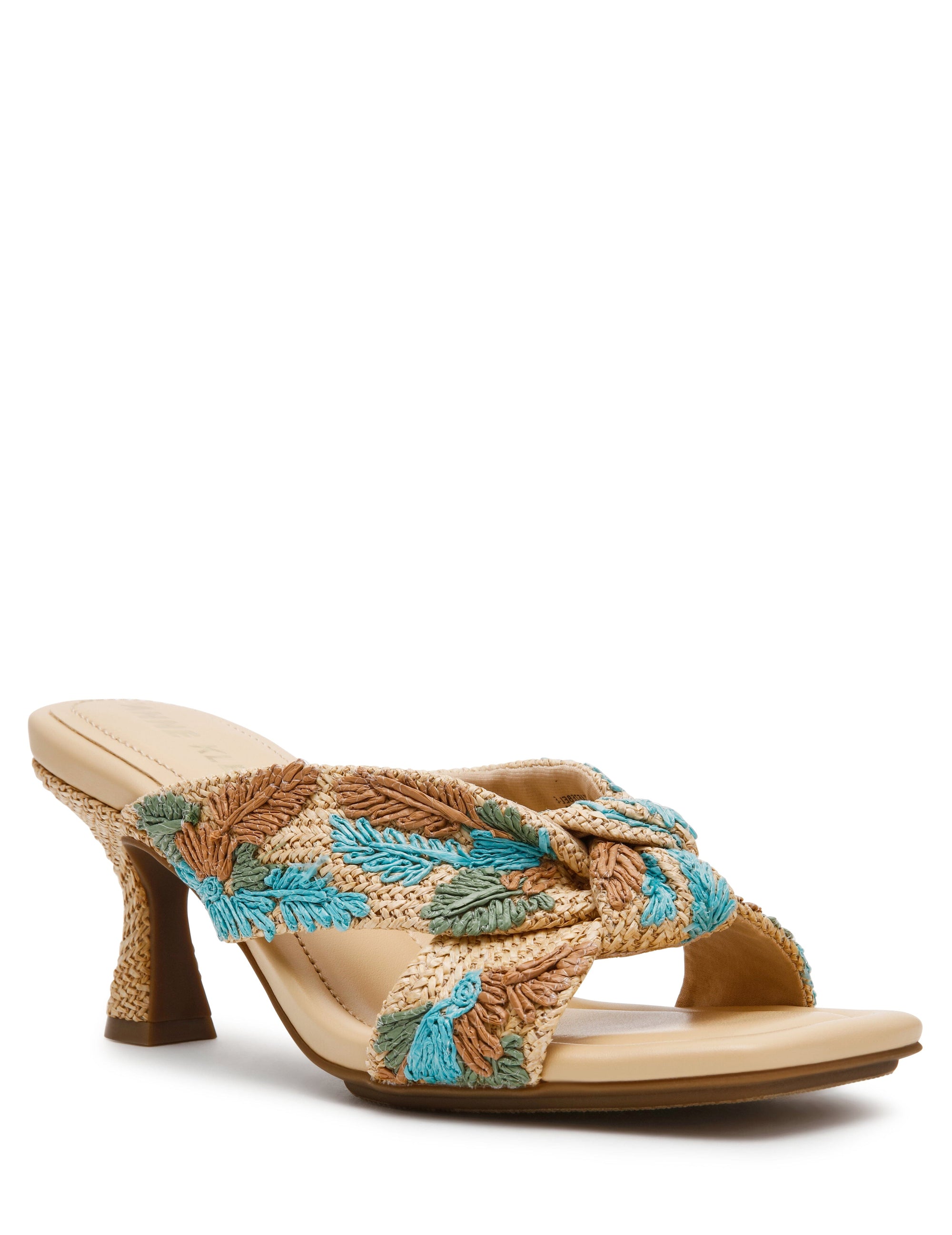 Anne Klein Raffia Multicolor Jezebel Dress Sandal