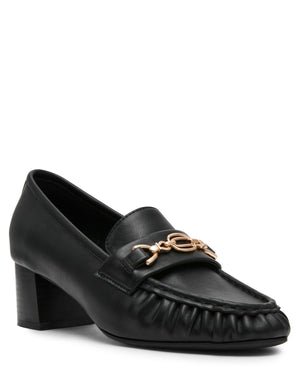 Anne Klein Black Smooth Karin Dress Loafer