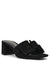 Anne Klein Black Suede Kizmet Dress Sandal