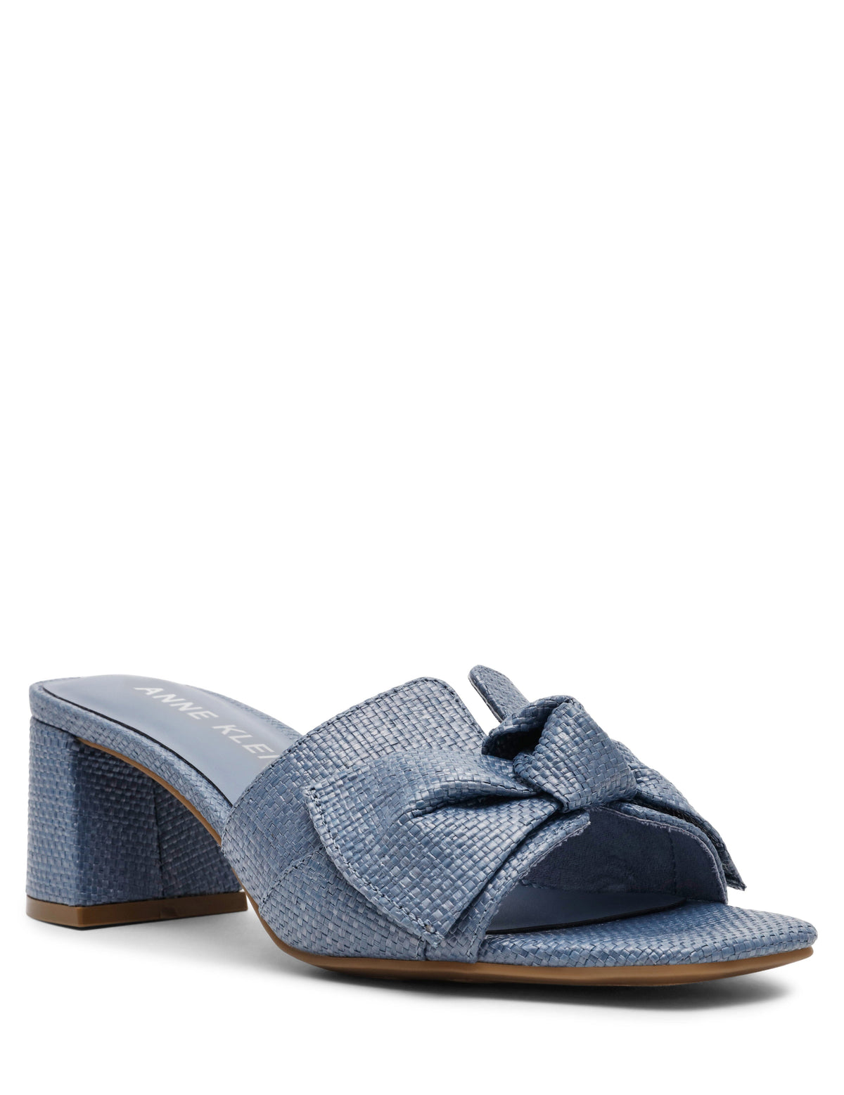 Anne Klein Blue Raffia Kizmet Dress Sandal