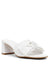 Anne Klein White Raffia Kizmet Dress Sandal