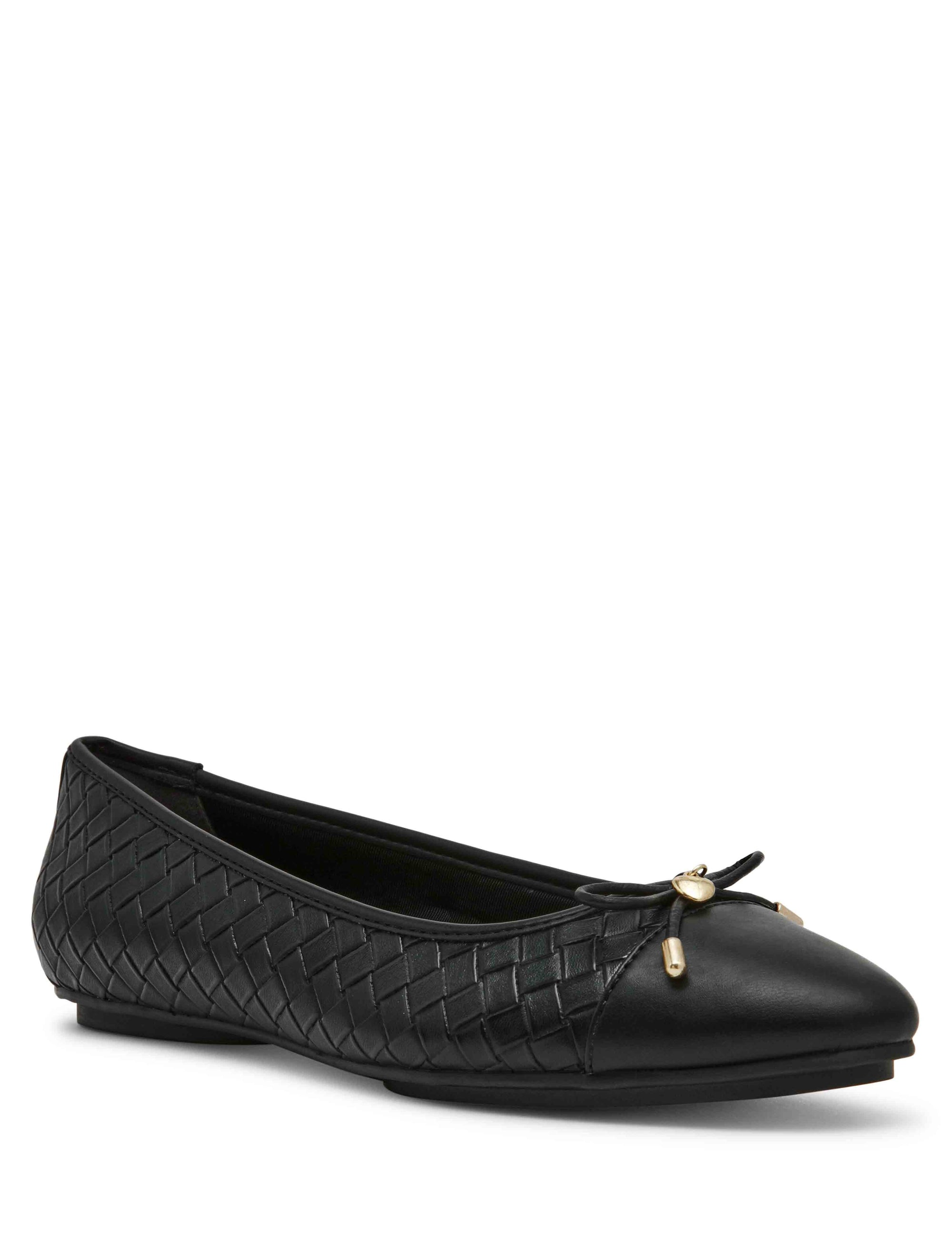 Anne Klein Black Luci-W Ballet Flat