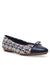 Anne Klein Blue Multi Luci Ballet Flat