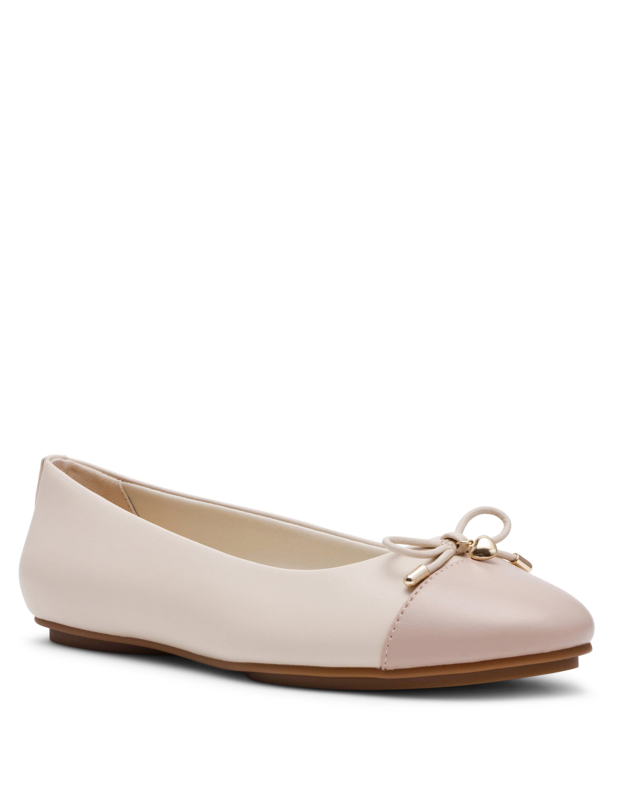 Anne Klein Bone Taupe Luci Ballet Flat