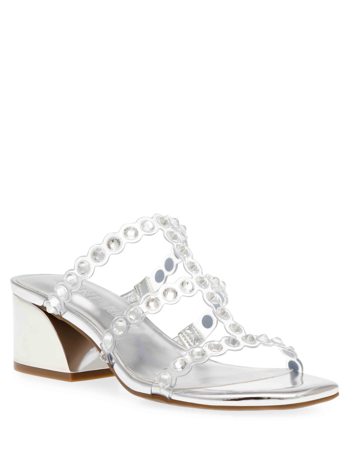 Anne Klein Crystal Silver Marissa Dress Sandal