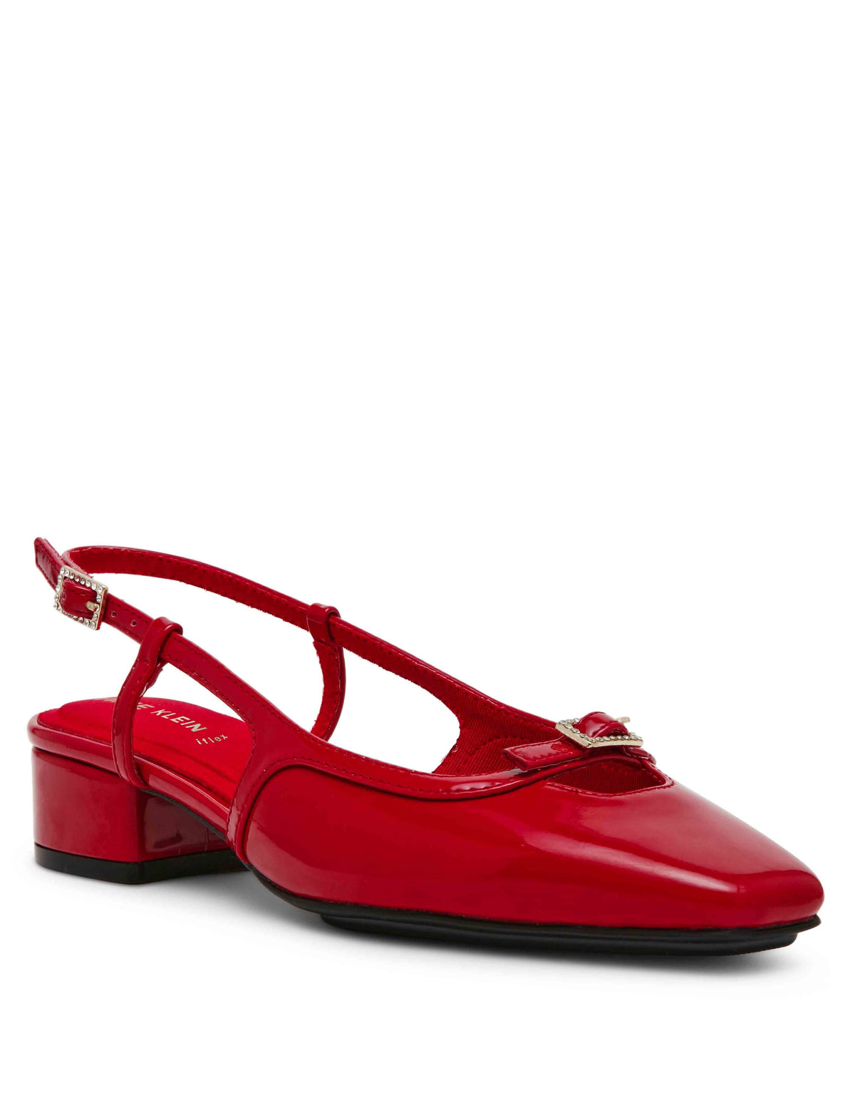 Anne Klein Deep Red Natalie Sling Back