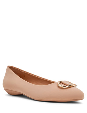 Anne Klein Nude Stretch Oswego Flat Shoe
