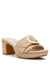 Anne Klein Natural Raffia Pepper Dress Sandal