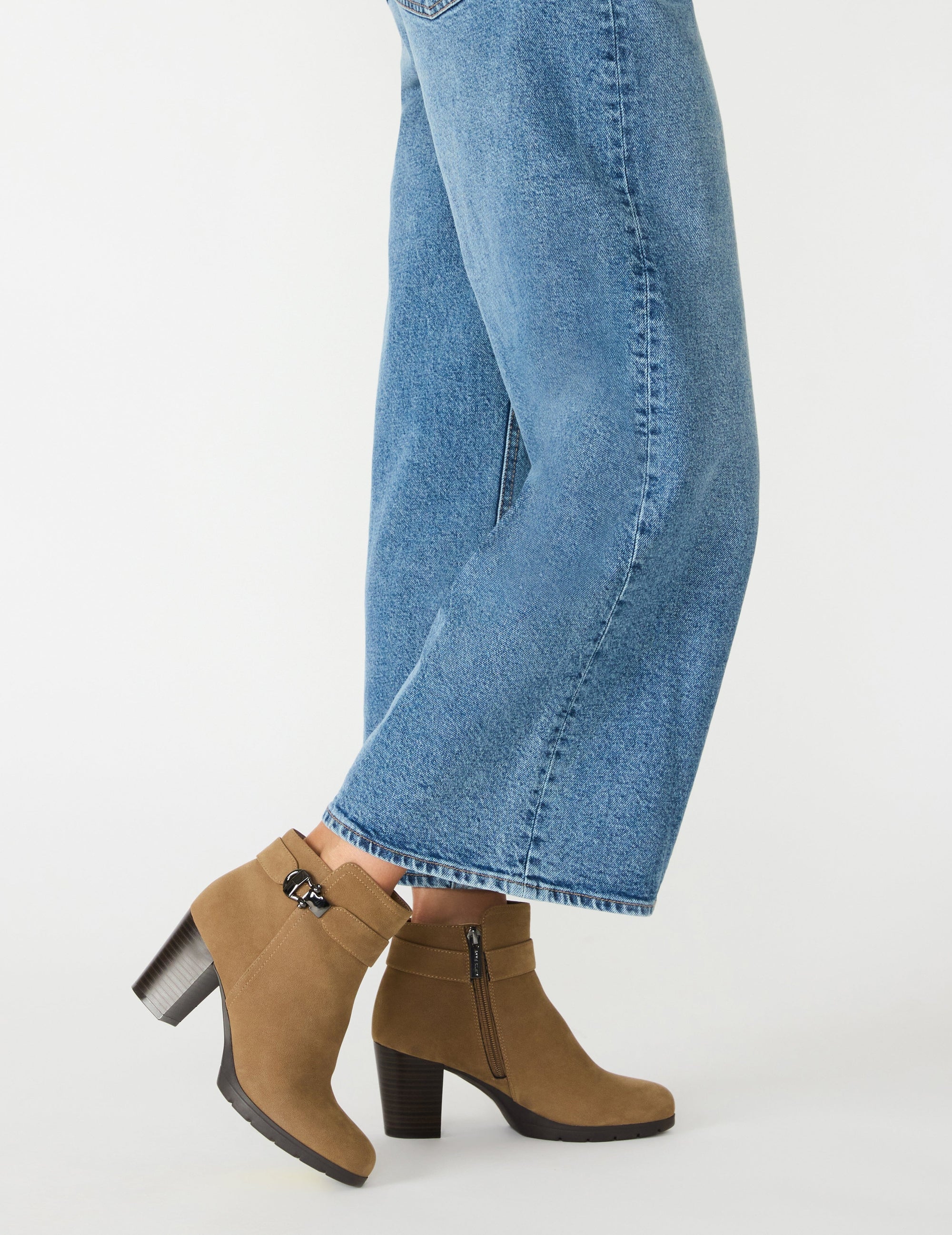 Anne Klein Taupe Reins Dress Bootie