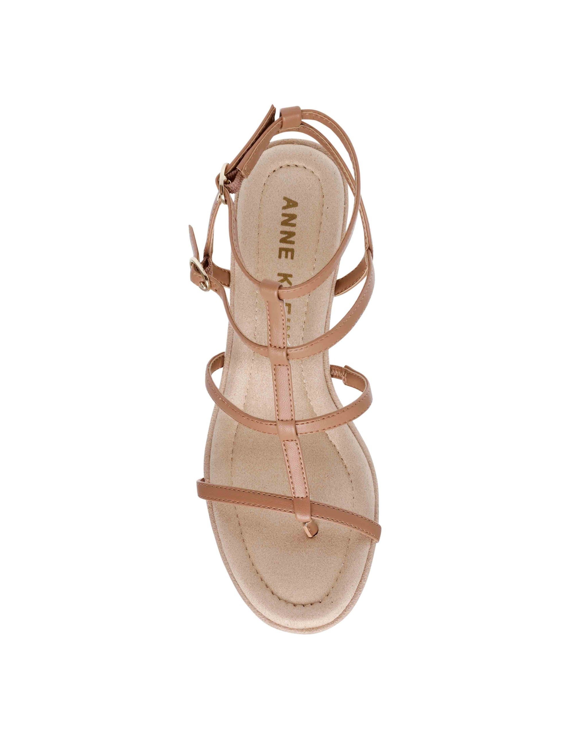 Anne Klein Seville Wedge Sandal Women s Tan Size 10 Sandals