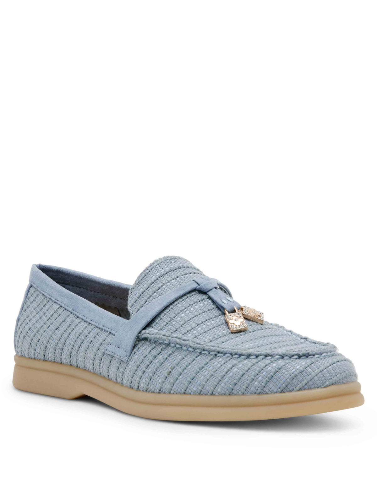 Anne Klein blue Sandrine Linen Loafer