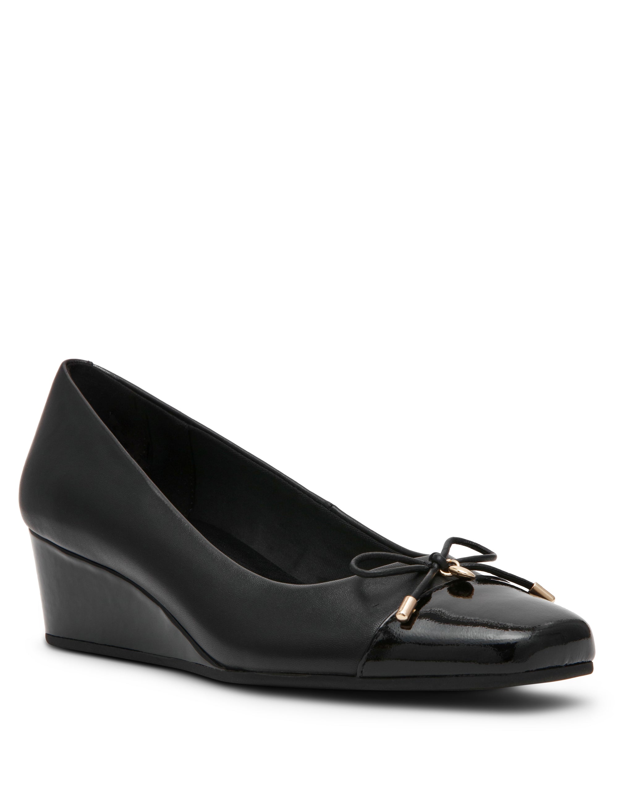 Leather Wedge Waiter Shoe