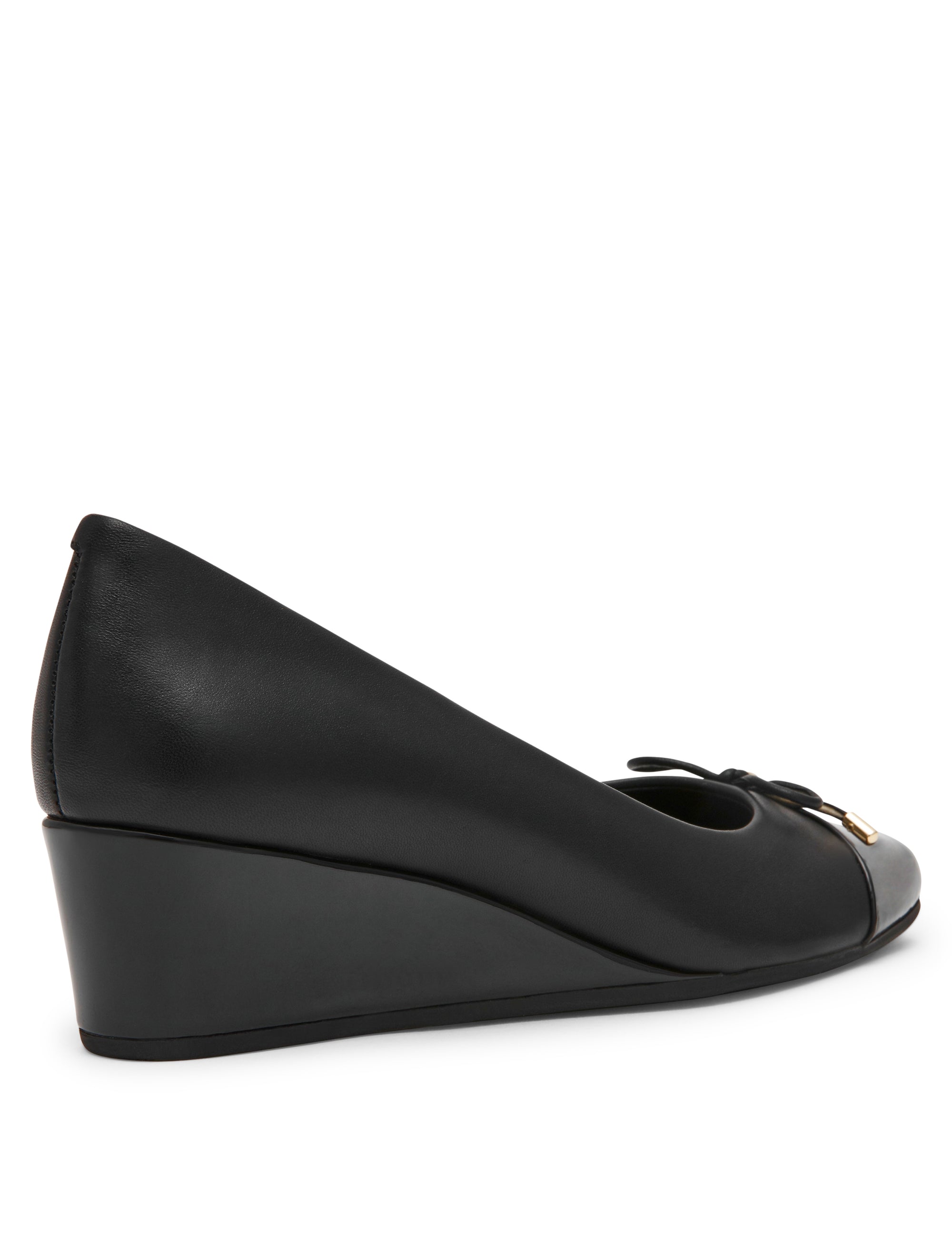 Leather Wedge Waiter Shoe