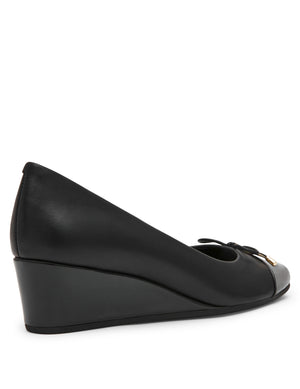 Leather Wedge Waiter Shoe
