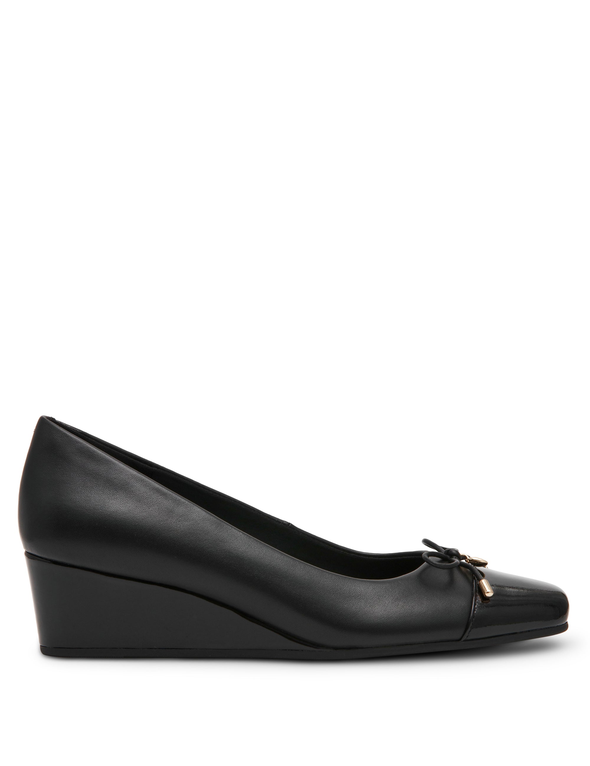 Leather Wedge Waiter Shoe