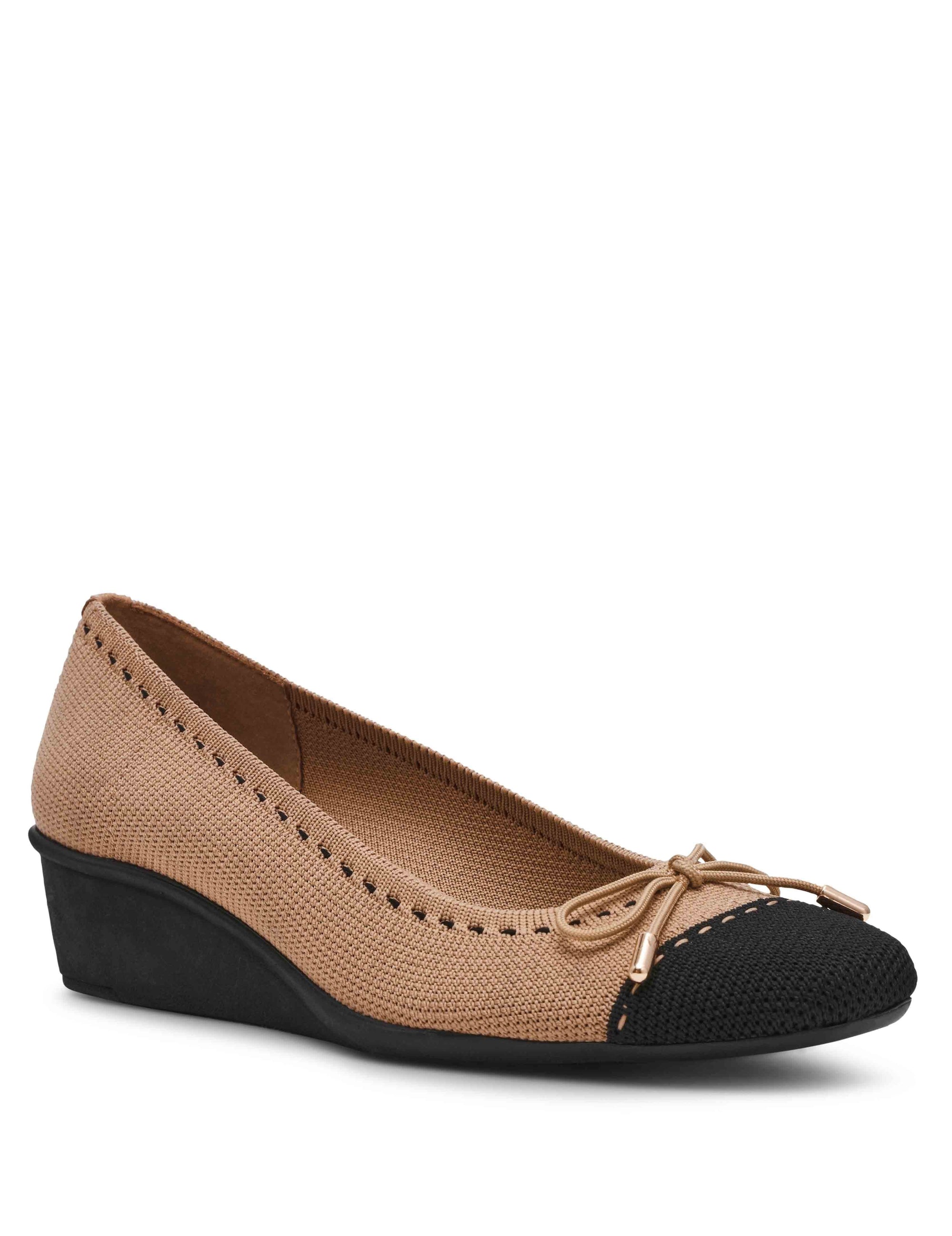 Anne Klein Black/Black Wesson Wedge