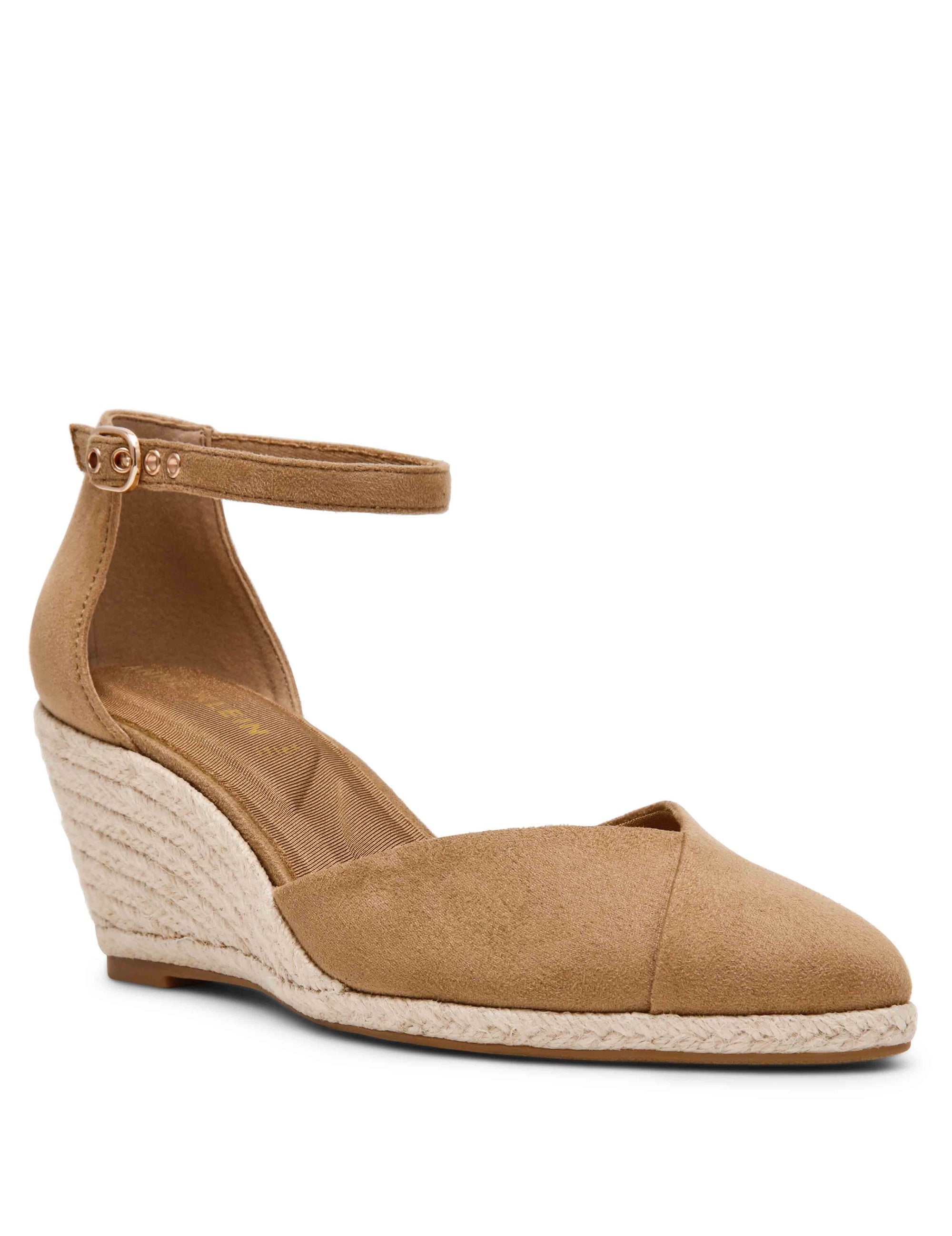 Anne Klein Sand Suede Wilmott Wedge