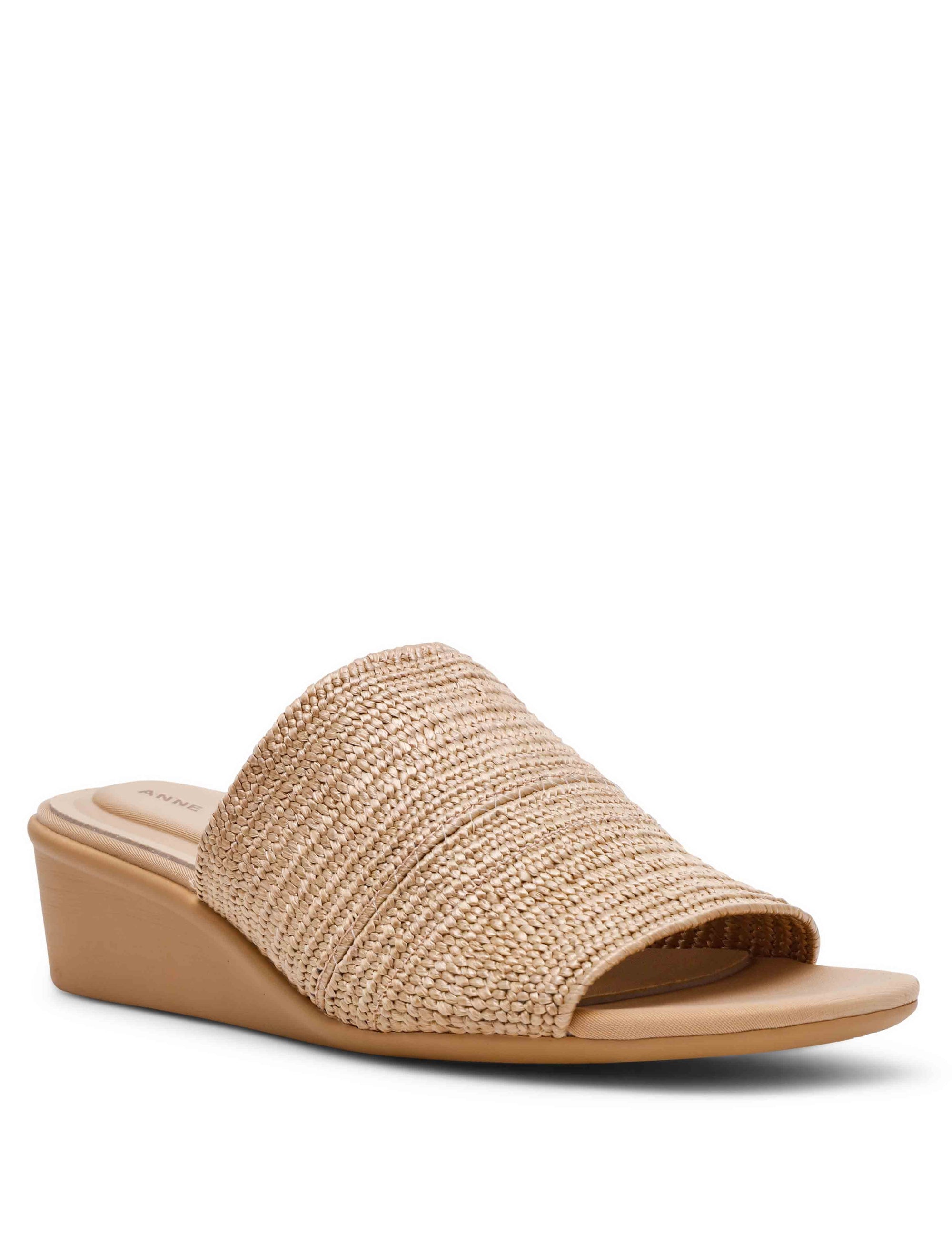 Anne Klein Natural Raffia Wishful Wedge