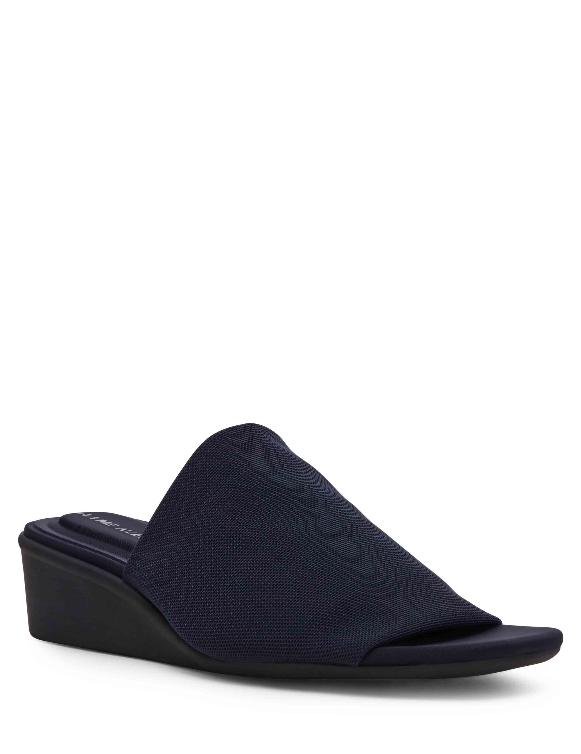 Anne Klein Navy Stretch Wishful Wedge