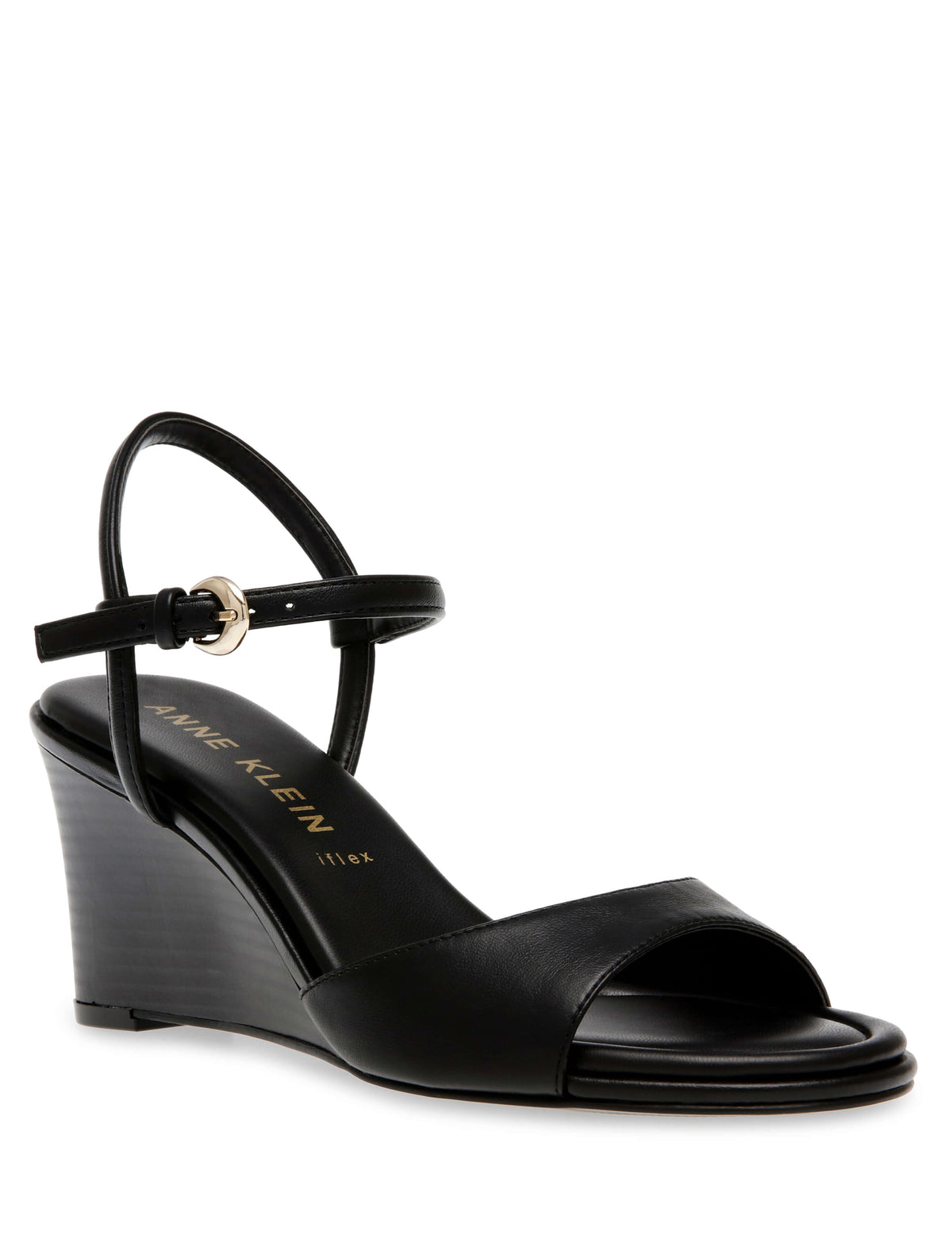 Anne Klein Black Silas Wedge- Sale