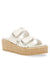 Anne Klein White Valissa Flatform Sandal- Sale